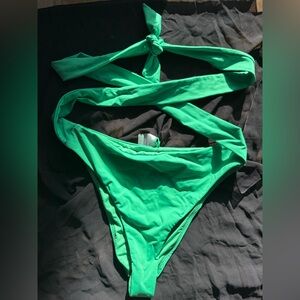 Good American Green Cheeky‎ Bikini Bottom